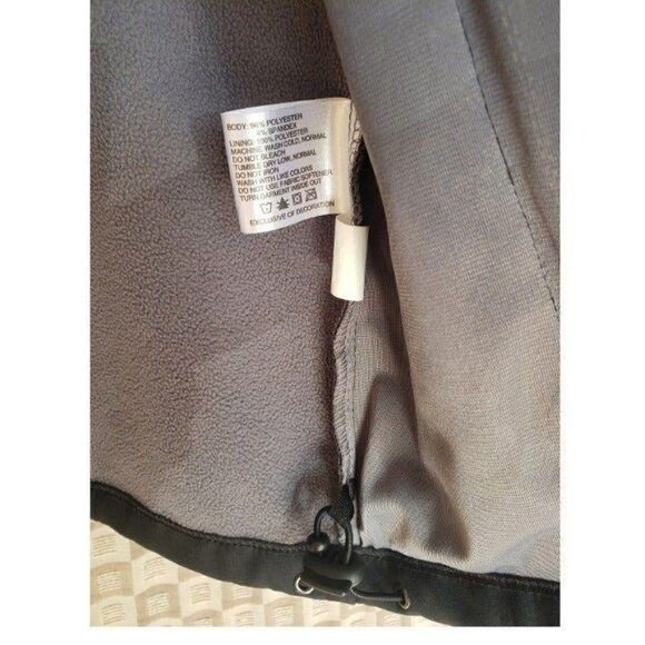 Men's Jacket Full Zip Tech Fleece Sport Jacket Black Large NWOT - Picture 5 of 7